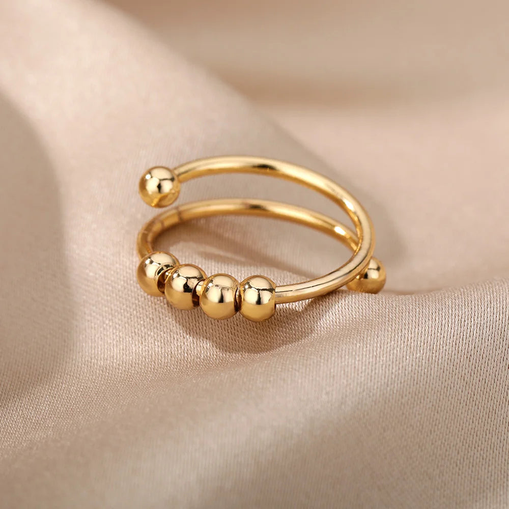 Aesthetic Vintage Beads Ring-Rees Jewels-ReesJewels