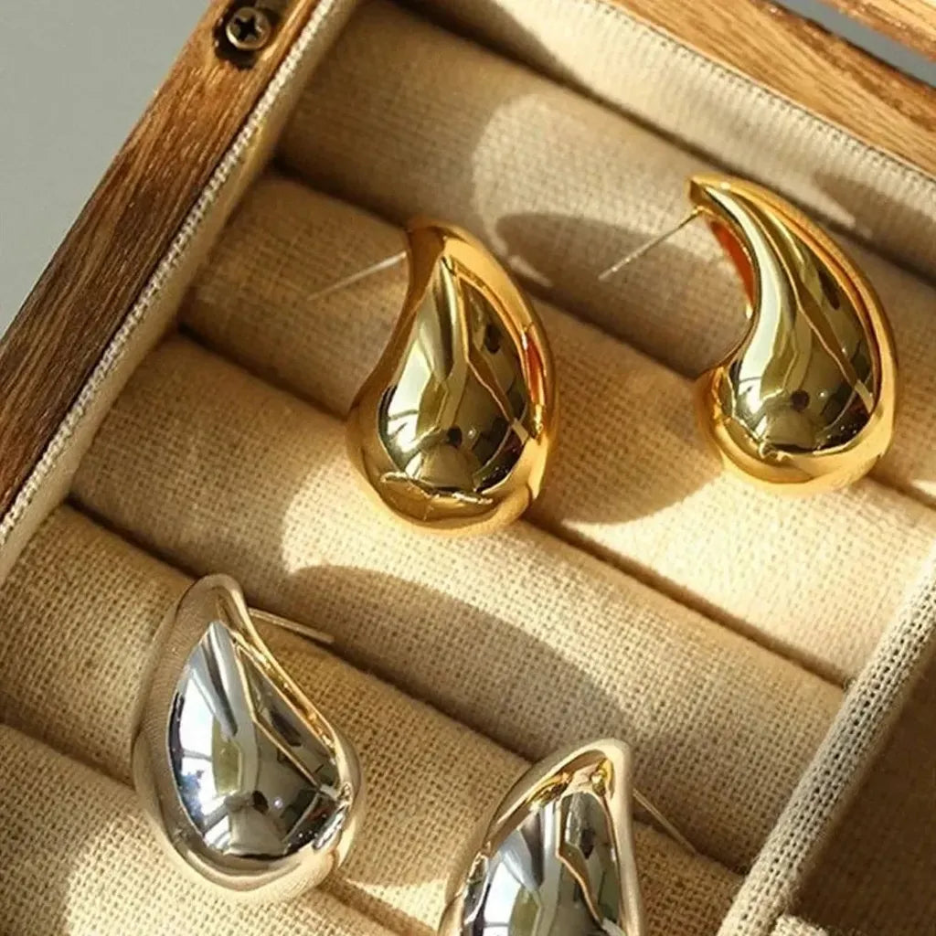 Bold Waterdrop Statement Earrings-ReesJewels-ReesJewels