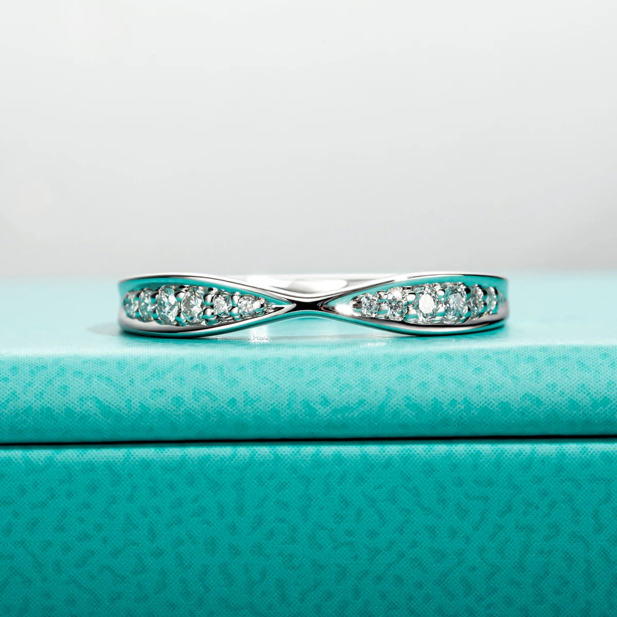 Bow Tie Moissanite Diamond Band Ring-Rees Jewels-ReesJewels