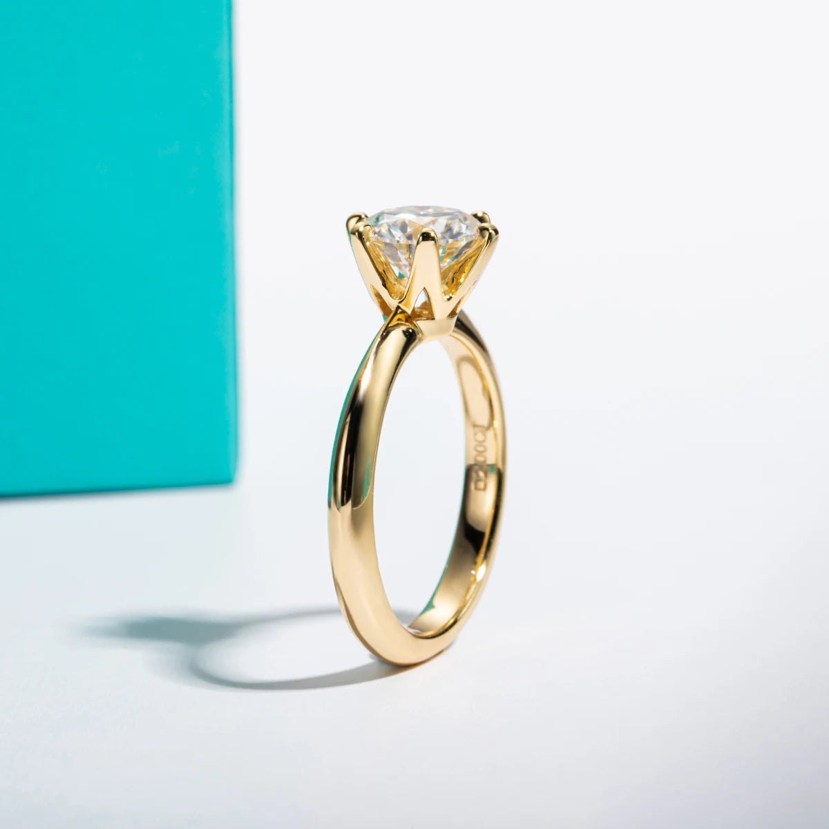 Dazzling Moissanite Diamond Solitaire Ring-Rees Jewels-ReesJewels