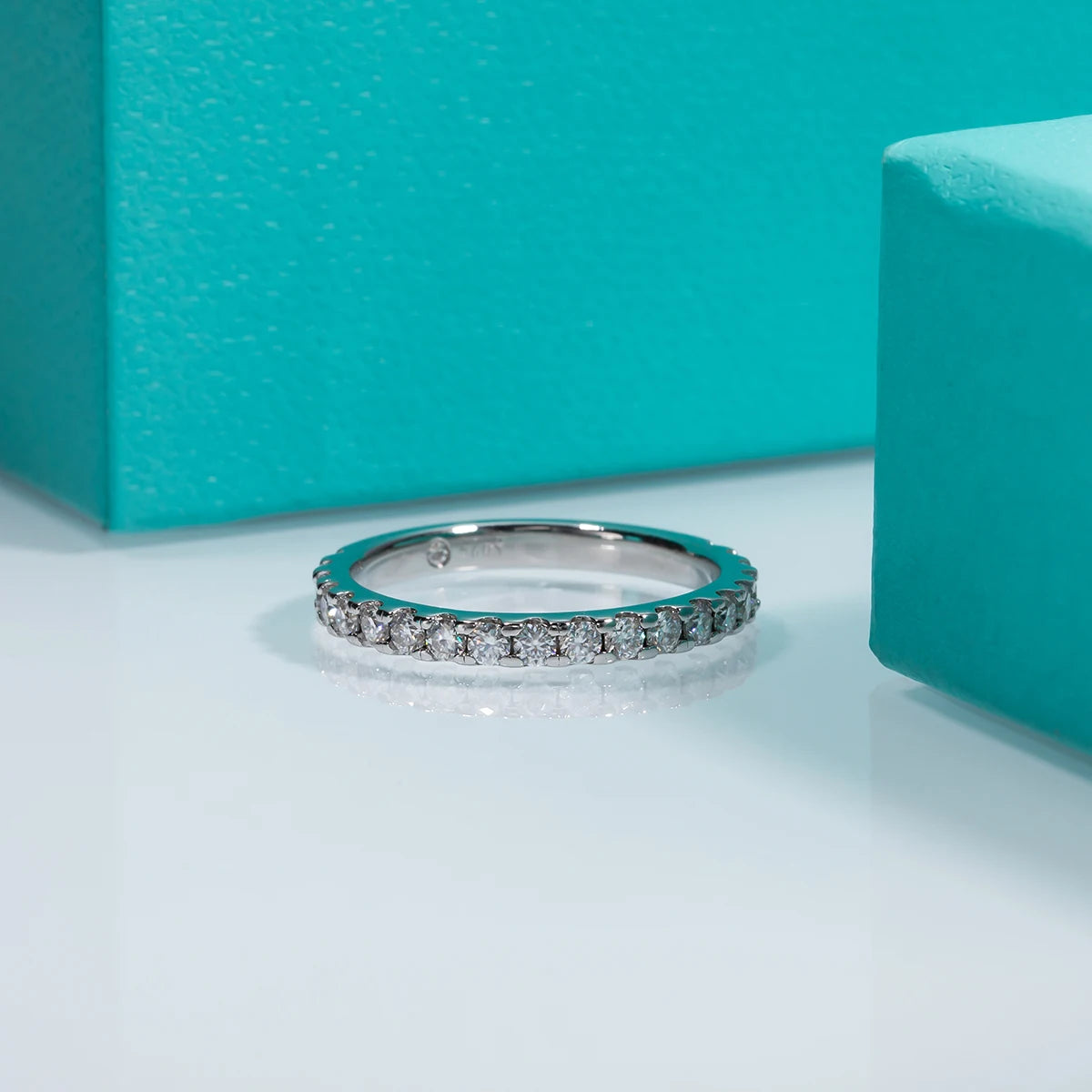 Delicate Moissanite Diamond Band Ring-Rees Jewels-ReesJewels