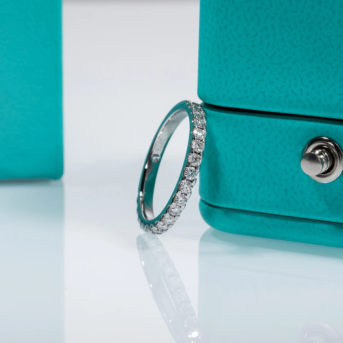 Delicate Moissanite Diamond Band Ring-Rees Jewels-ReesJewels