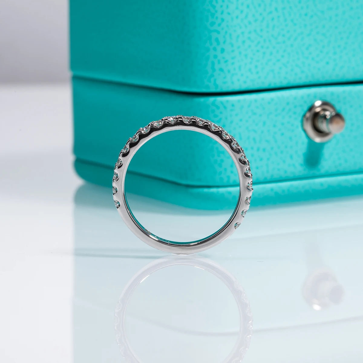 Delicate Moissanite Diamond Band Ring-Rees Jewels-ReesJewels
