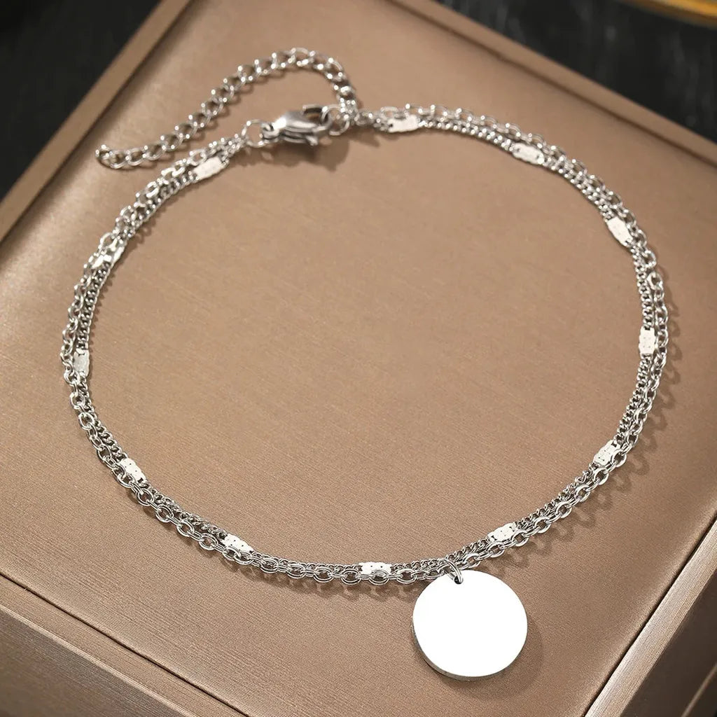 Elegant Layered Chain Delicate Anklet-ReesJewels-ReesJewels