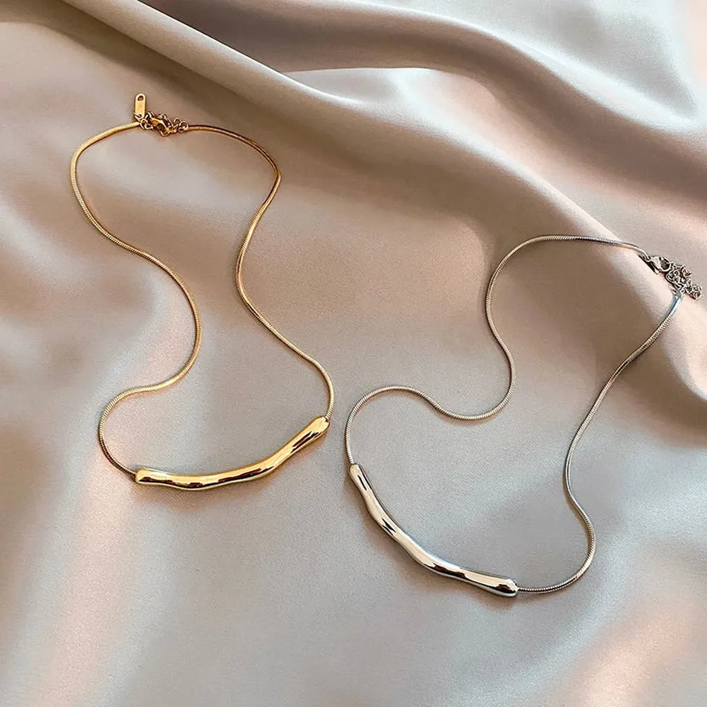 Elegant Simple Collarbone Chain Necklace-My Store-ReesJewels