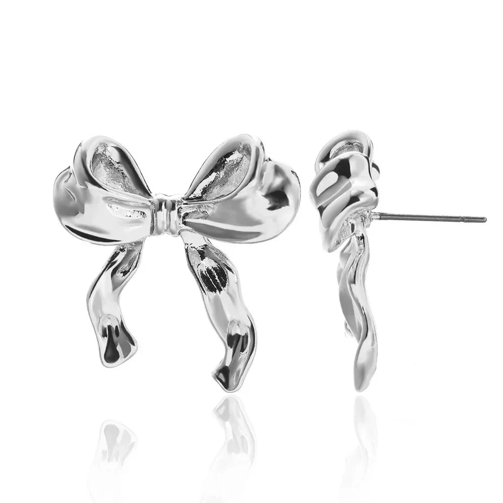 Elegant Vintage Bowknot Stud Earrings-ReesJewels-ReesJewels