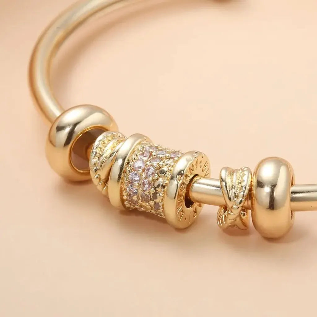 Fashionable Adjustable Cubic Zirconia Cuff Bracelet-ReesJewels-ReesJewels