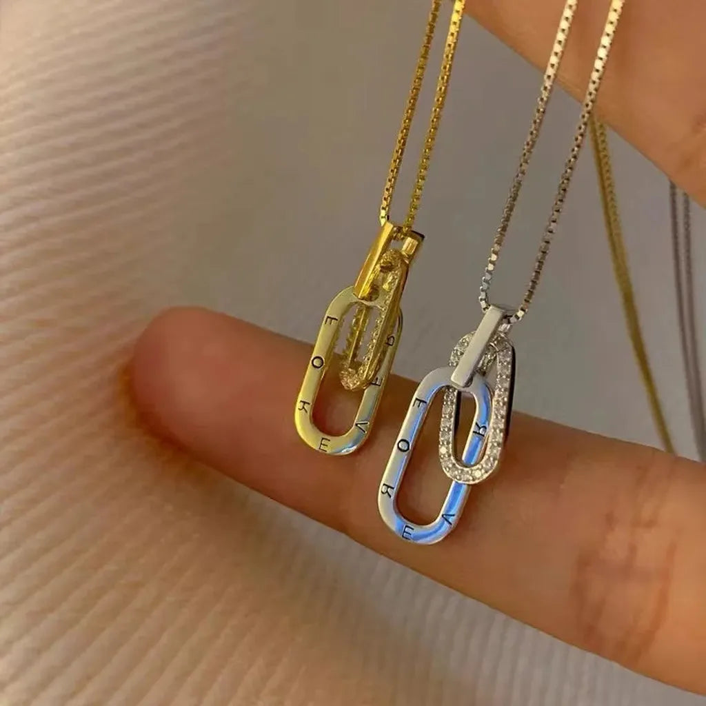 Fashionable Geometric Shape Pendant Chain-My Store-ReesJewels