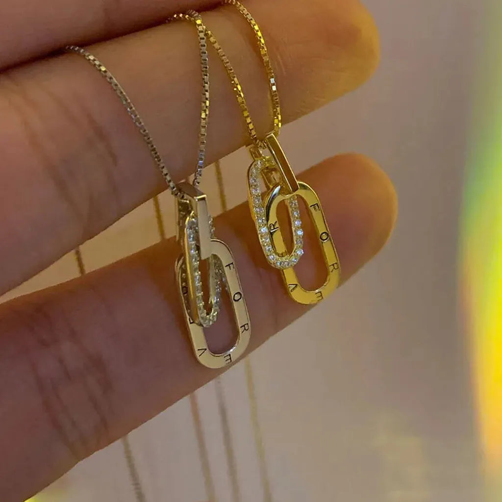 Fashionable Geometric Shape Pendant Chain-My Store-ReesJewels