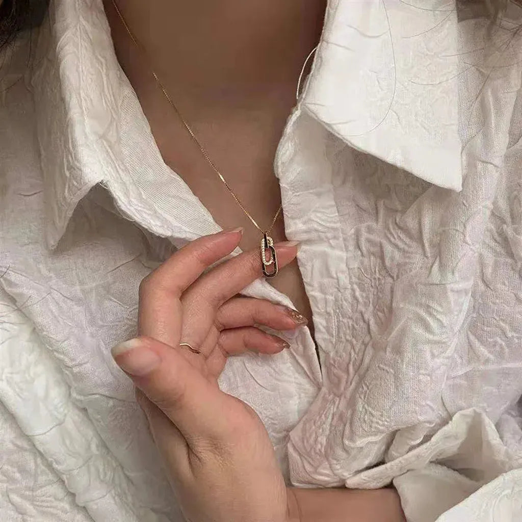 Fashionable Geometric Shape Pendant Chain-My Store-ReesJewels