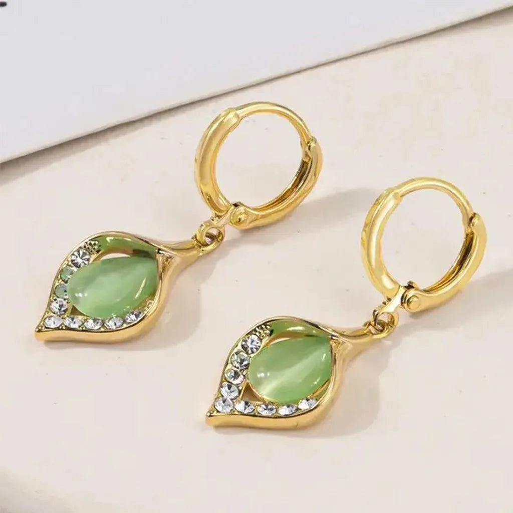 Glamorous Angel Eye Hoop Earrings-ReesJewels-ReesJewels