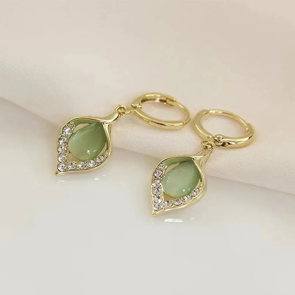 Glamorous Angel Eye Hoop Earrings-ReesJewels-ReesJewels