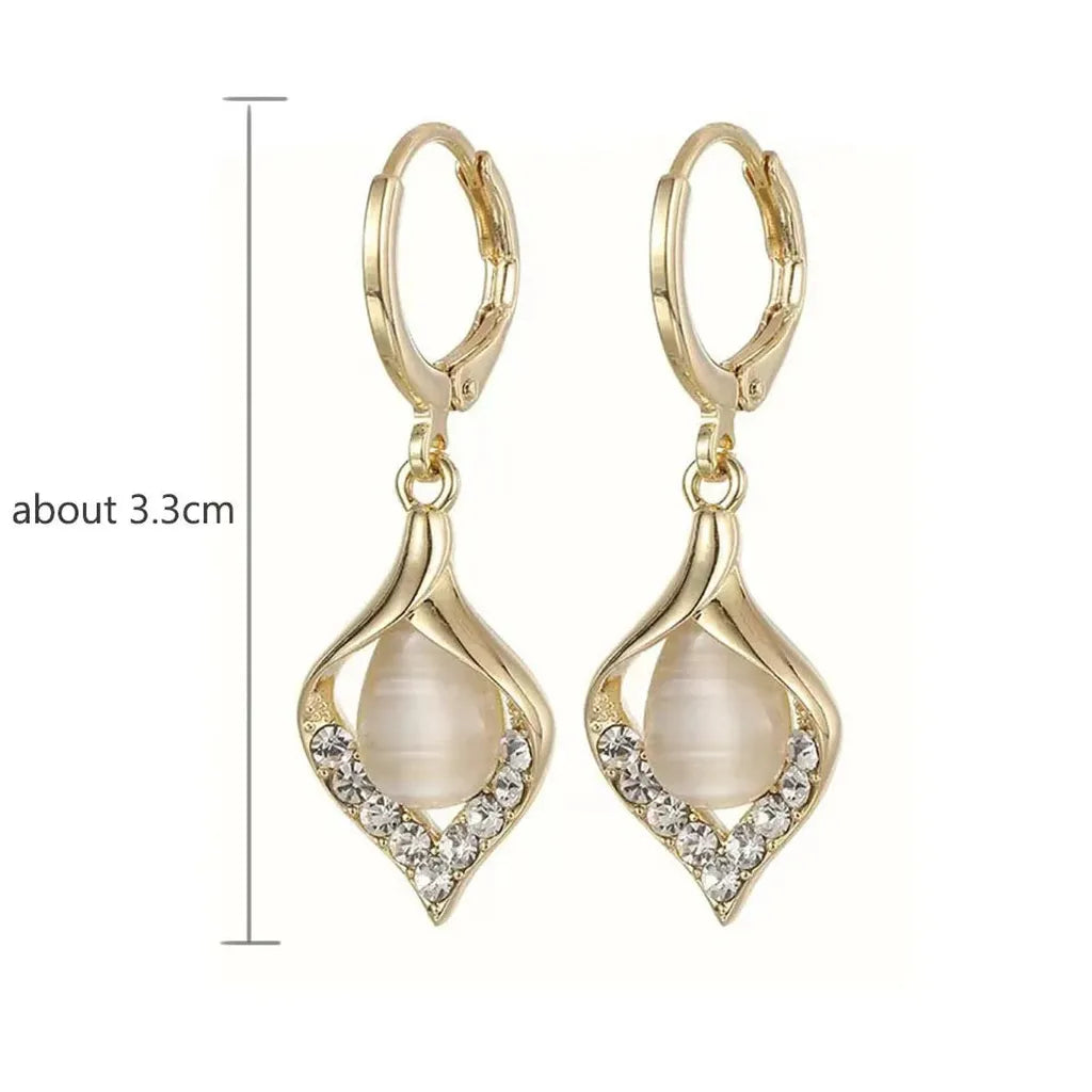 Glamorous Angel Eye Hoop Earrings-ReesJewels-ReesJewels