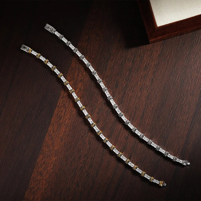 Glamorous Moissanite Diamond Bracelet-Rees Jewels-ReesJewels