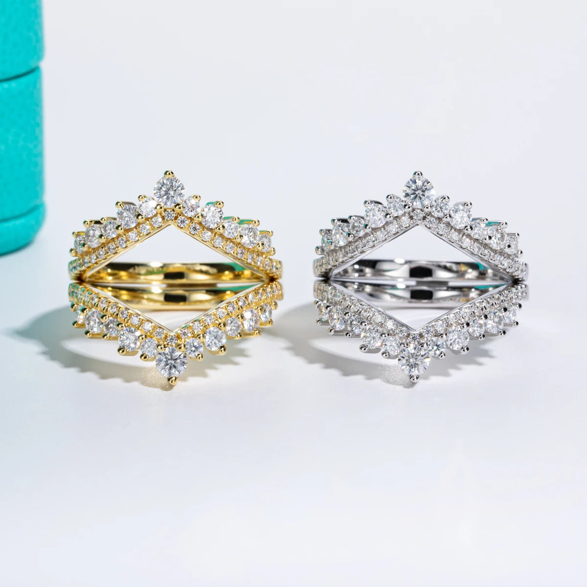 Luxurious Moissanite Diamond Bands-Rees Jewels-ReesJewels