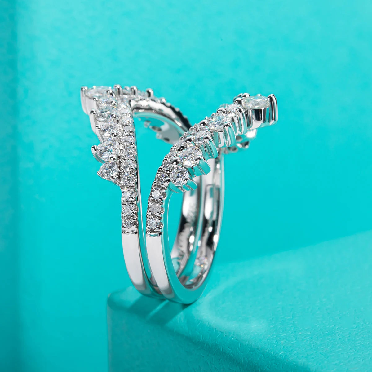 Luxurious Moissanite Diamond Bands-Rees Jewels-ReesJewels