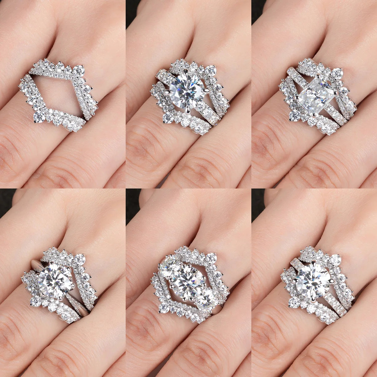 Luxurious Moissanite Diamond Bands-Rees Jewels-ReesJewels