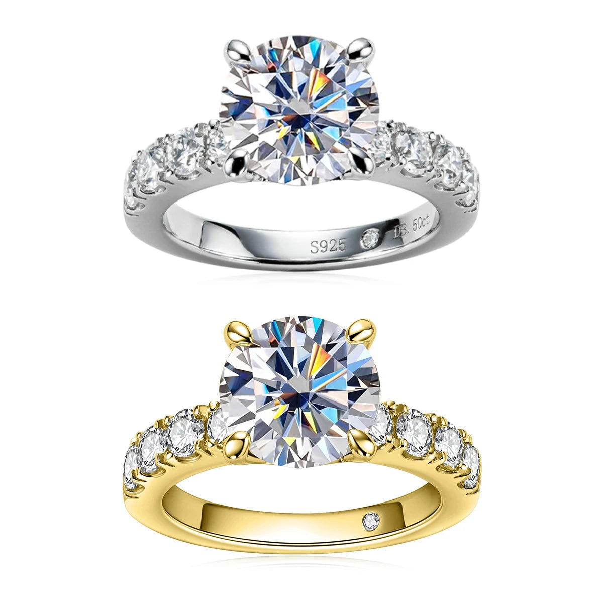 Royal Moissanite Diamond Solitaire Ring-Rees Jewels-ReesJewels