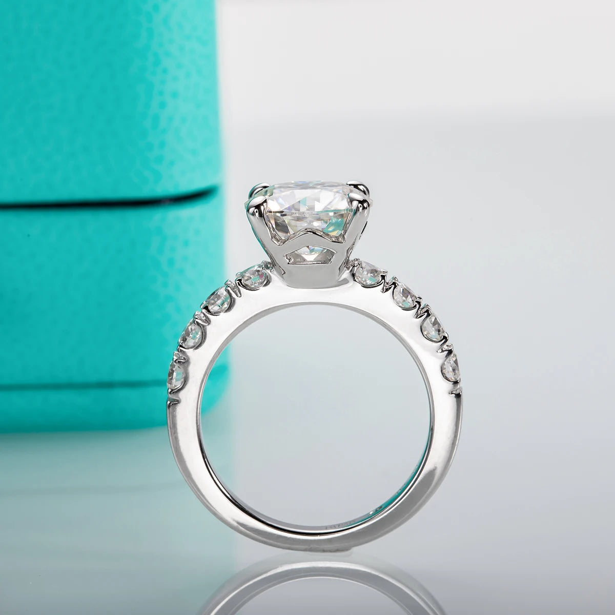 Royal Moissanite Diamond Solitaire Ring-Rees Jewels-ReesJewels