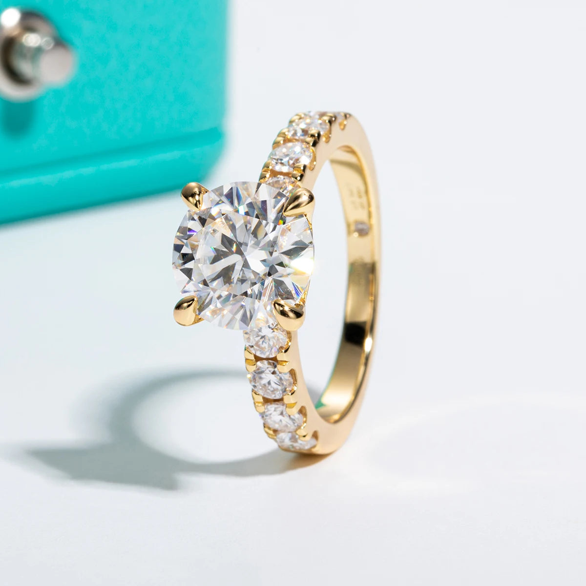 Royal Moissanite Diamond Solitaire Ring-Rees Jewels-ReesJewels