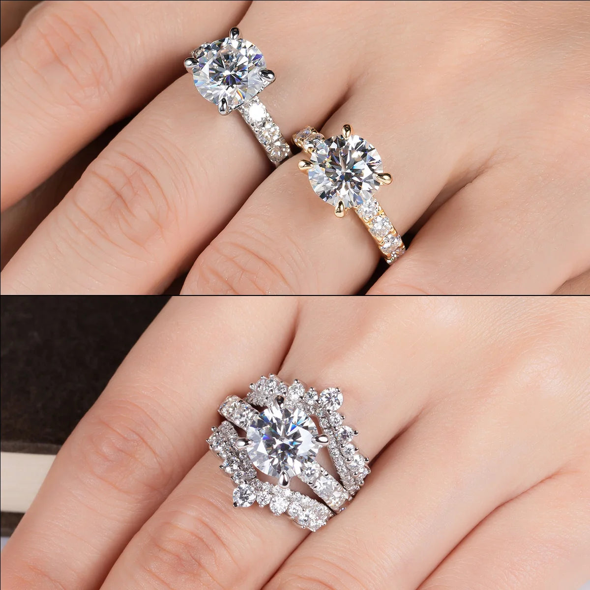 Royal Moissanite Diamond Solitaire Ring-Rees Jewels-ReesJewels