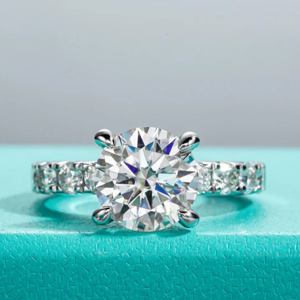 Royal Moissanite Diamond Solitaire Ring-Rees Jewels-ReesJewels