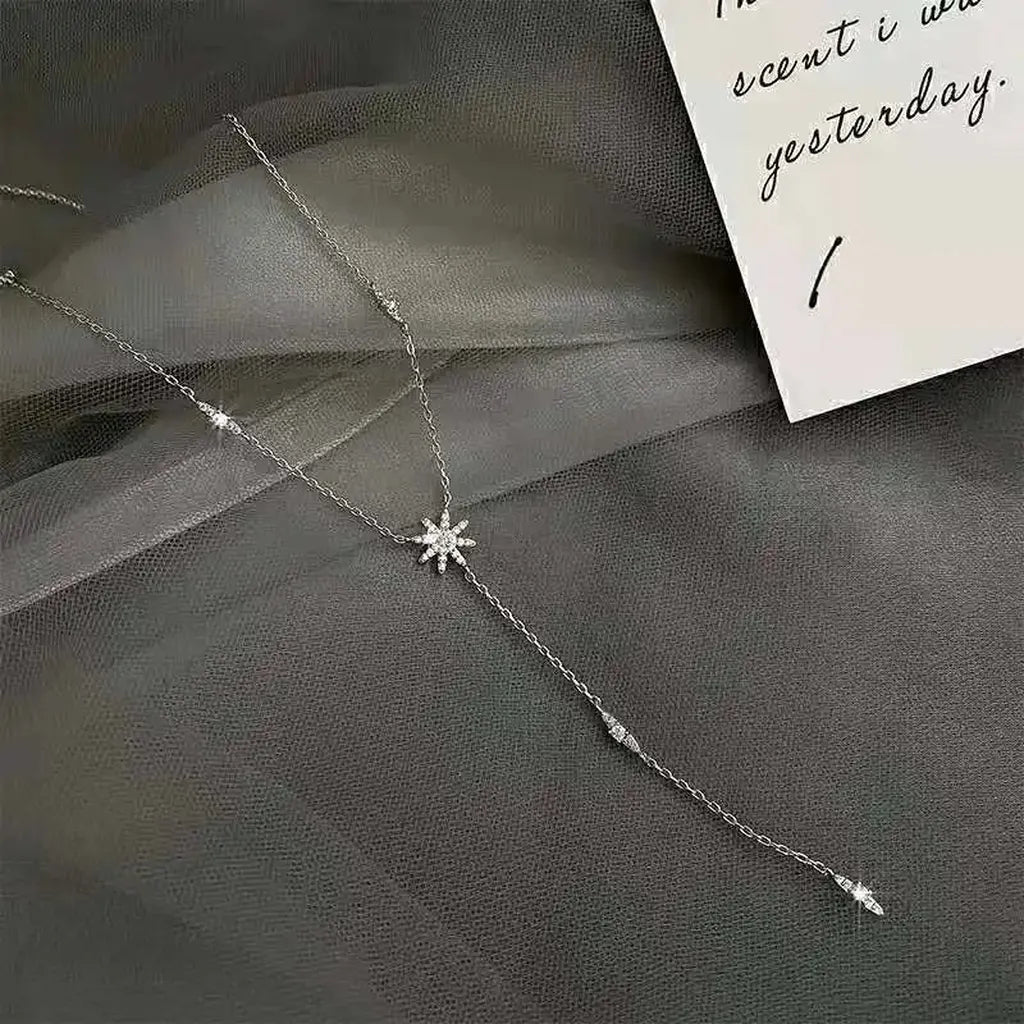 Shiny Delicate Star Long Pendant Chain-My Store-ReesJewels