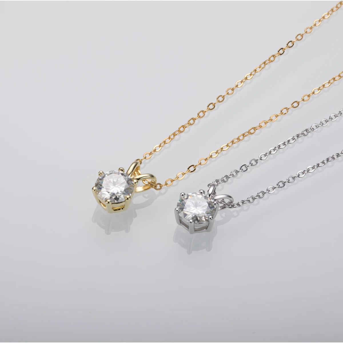 Sparkling Moissanite Pendant Necklace-Rees Jewels-ReesJewels