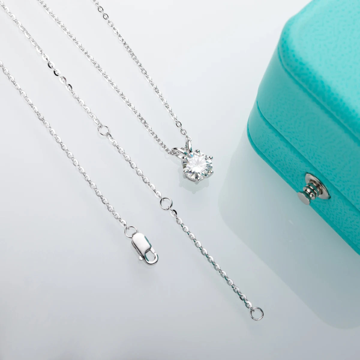 Sparkling Moissanite Pendant Necklace-Rees Jewels-ReesJewels