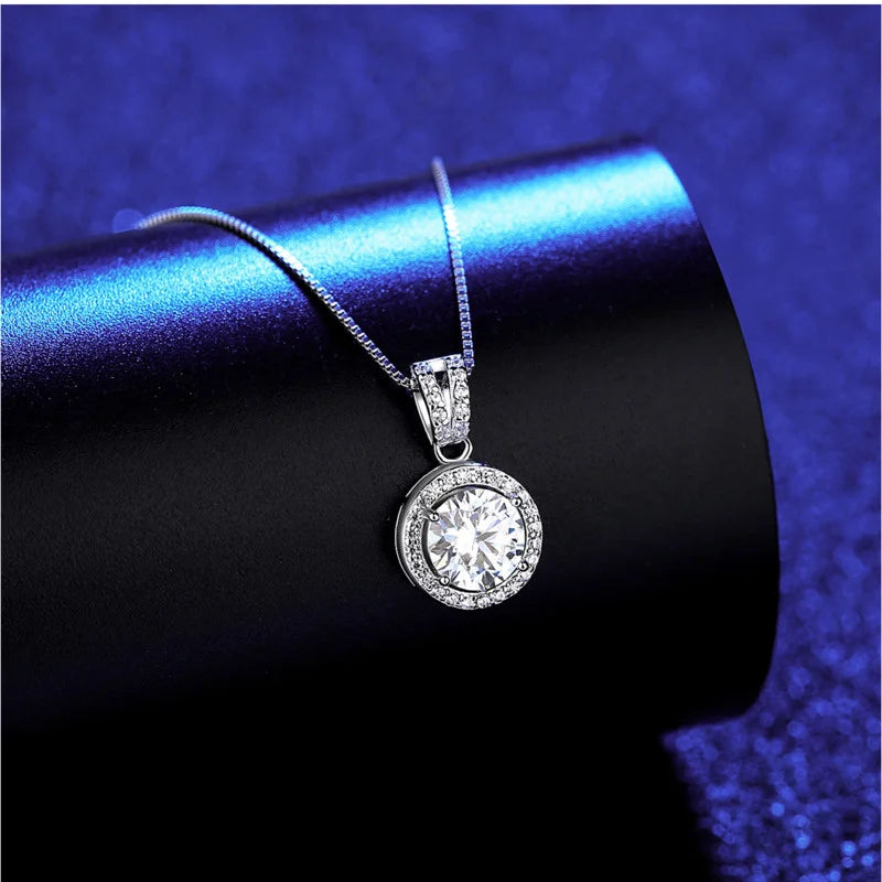 Stunning Moissanite Pendant Necklace-Rees Jewels-ReesJewels