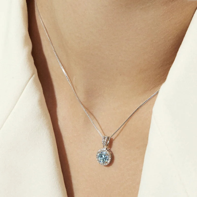 Stunning Moissanite Pendant Necklace-Rees Jewels-ReesJewels