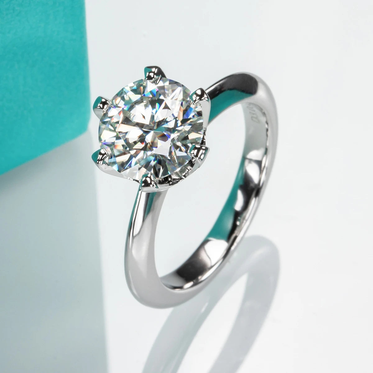 Timeless Moissanite Diamond Solitaire Ring-Rees Jewels-ReesJewels
