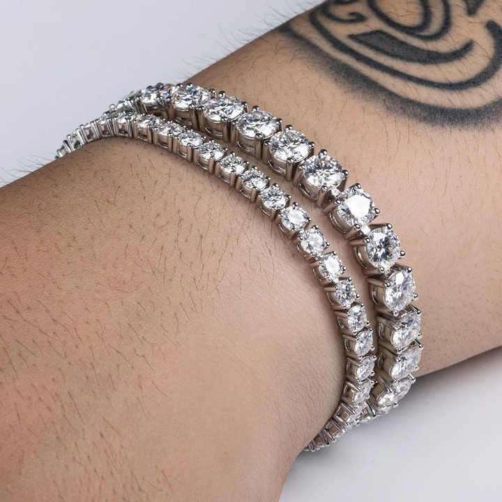 Timeless Moissanite Diamond Tennis Bracelet-Rees Jewels-ReesJewels