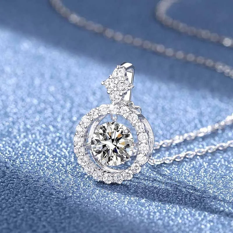 Timeless Moissanite Pendant Necklace-Rees Jewels-ReesJewels