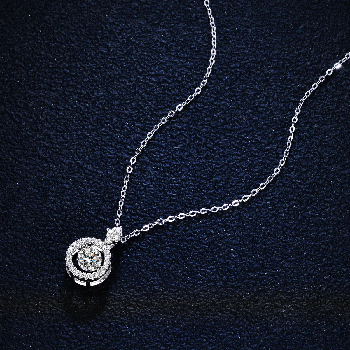 Timeless Moissanite Pendant Necklace-Rees Jewels-ReesJewels