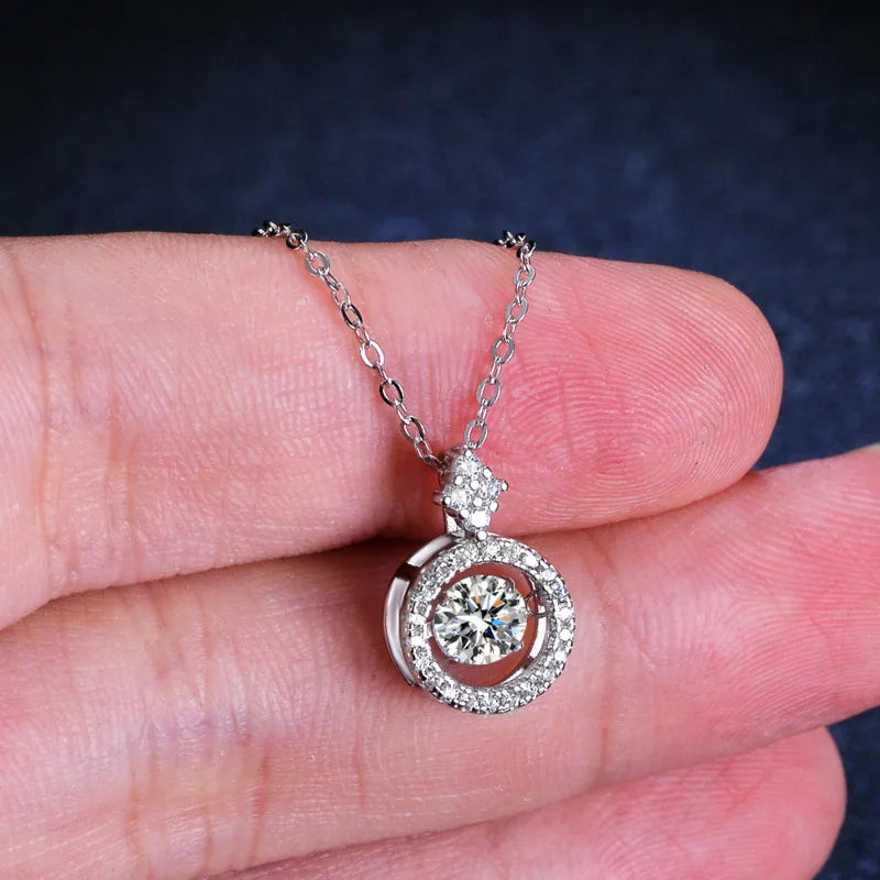 Timeless Moissanite Pendant Necklace-Rees Jewels-ReesJewels