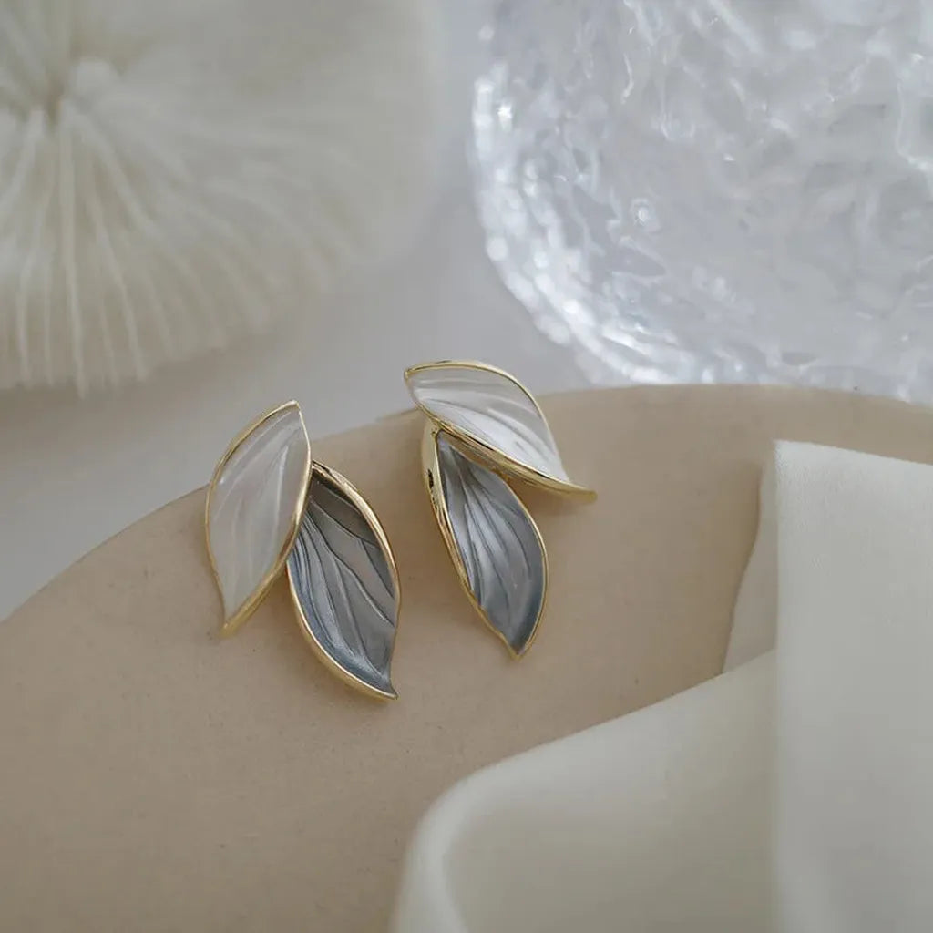 Trendy Fresh Leaf Stud Earring-ReesJewels-ReesJewels