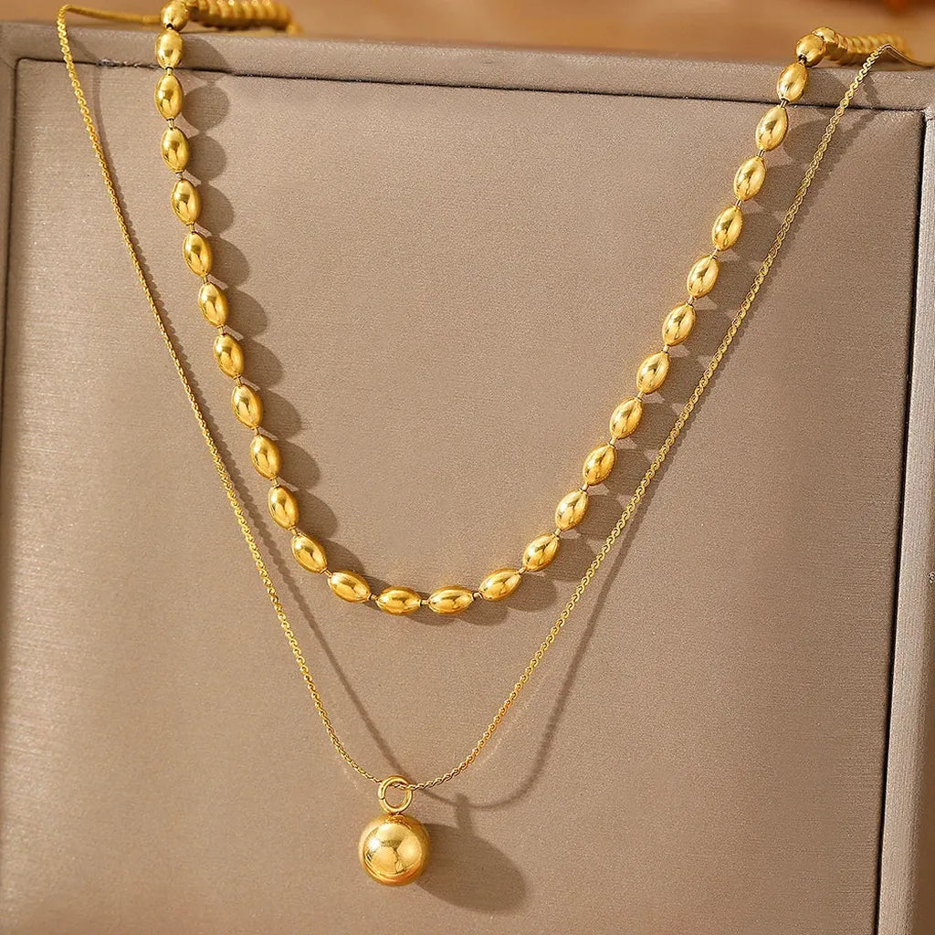 Trendy Minimalist Double Clavicle Necklace-ReesJewels-Gold-ReesJewels