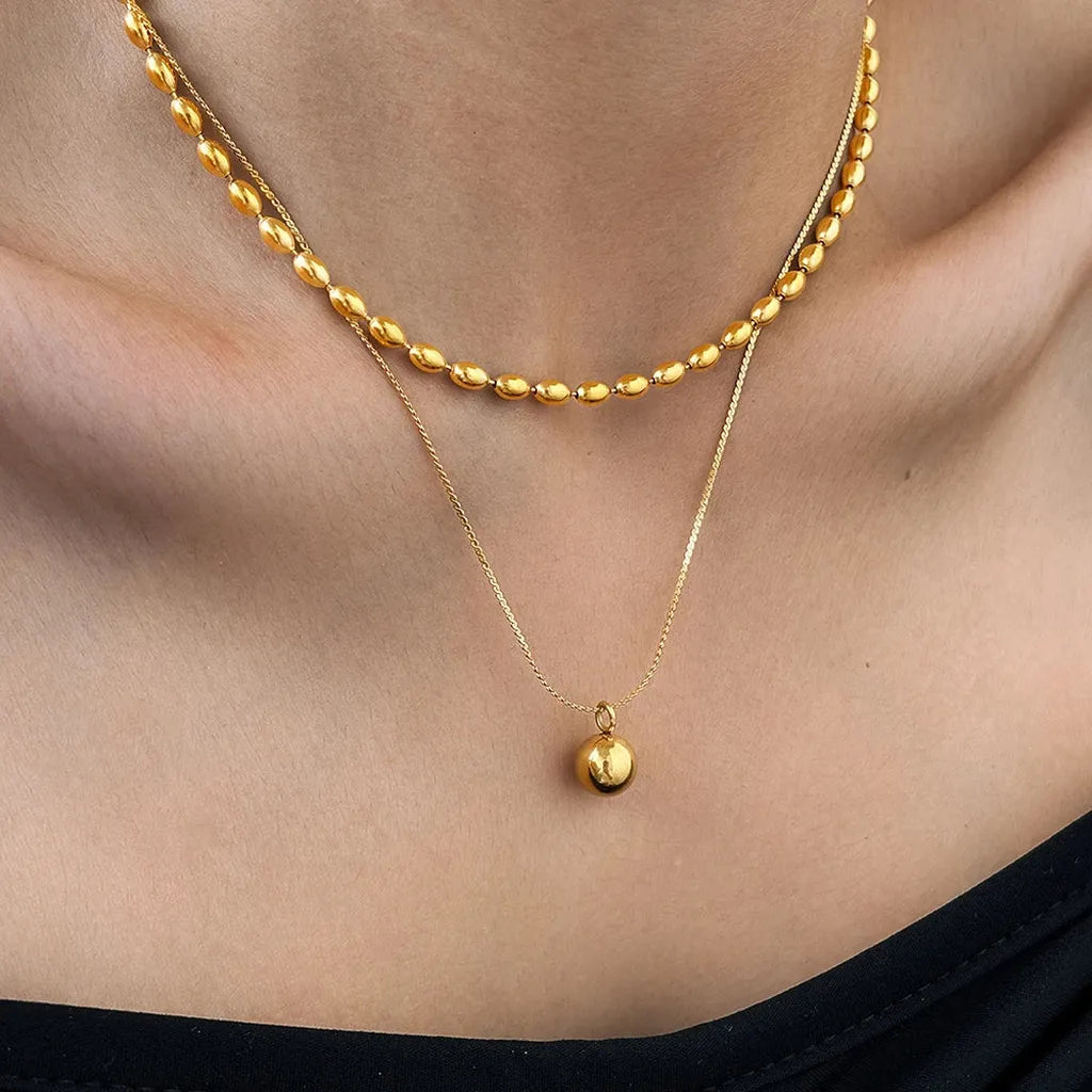 Trendy Minimalist Double Clavicle Necklace-ReesJewels-ReesJewels