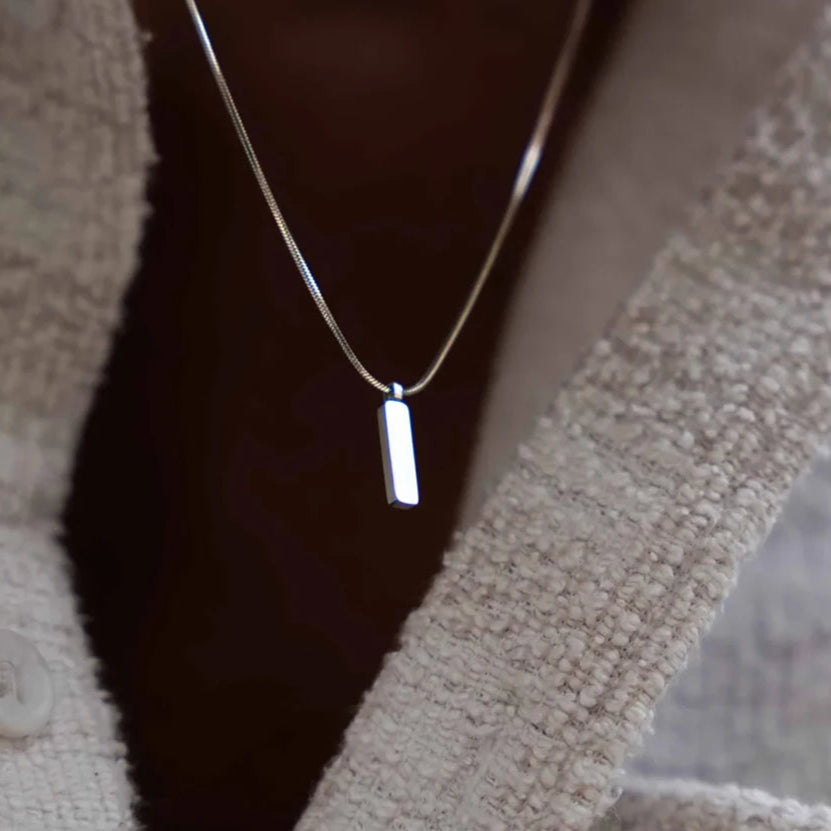 Trendy Simple Square Pendant Necklace-ReesJewels-ReesJewels