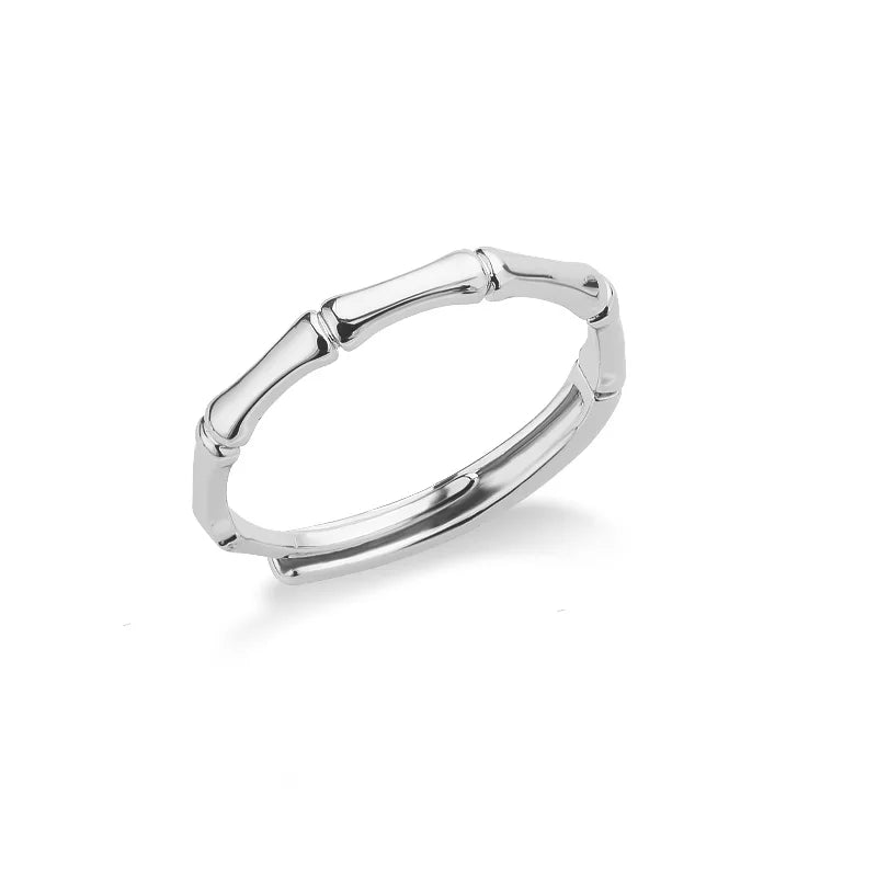 Vintage Bamboo Joint Band Ring-Rees Jewels-Silver-ReesJewels