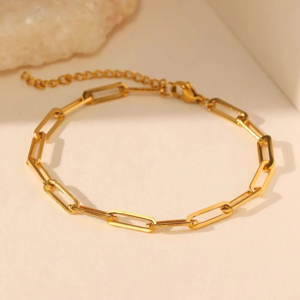 Vintage Delicate Premium Interlinking Bracelet-ReesJewels-Gold-ReesJewels