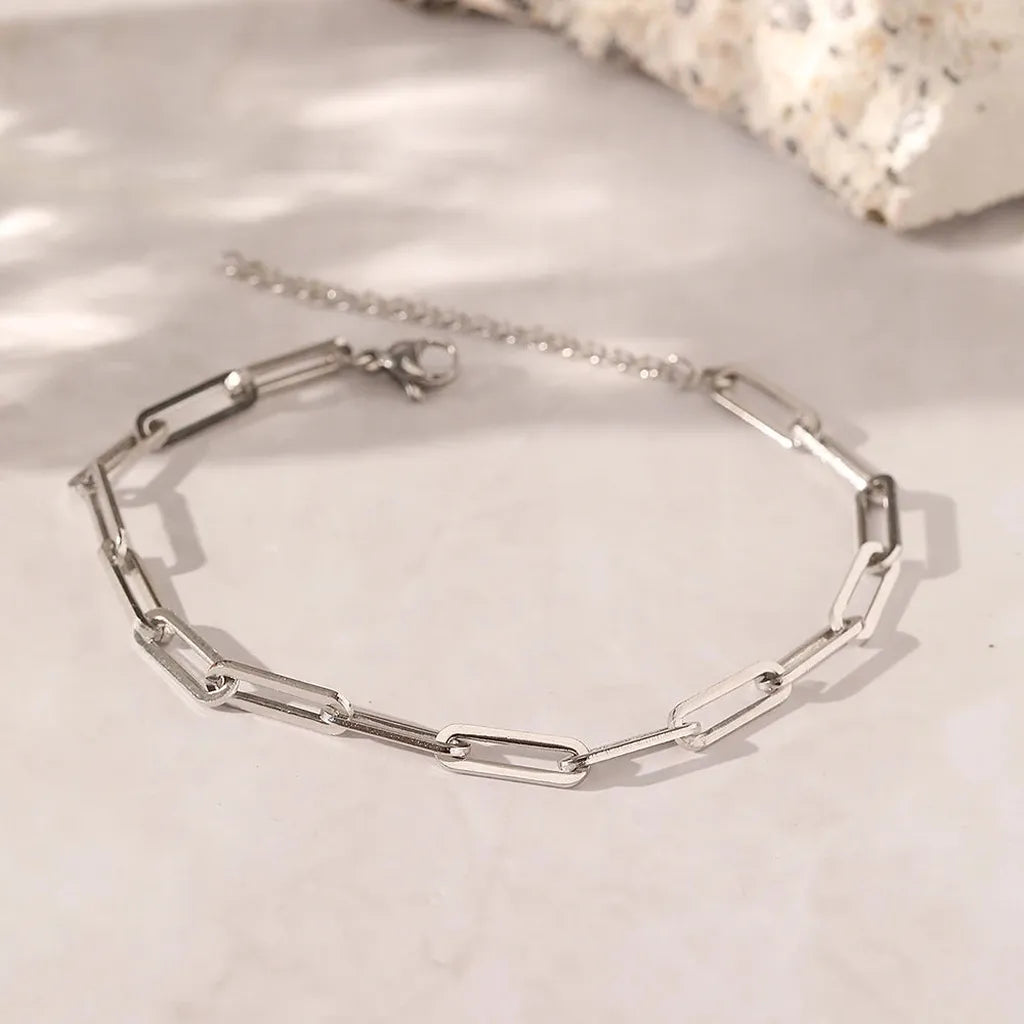 Vintage Delicate Premium Interlinking Bracelet-ReesJewels-Silver-ReesJewels