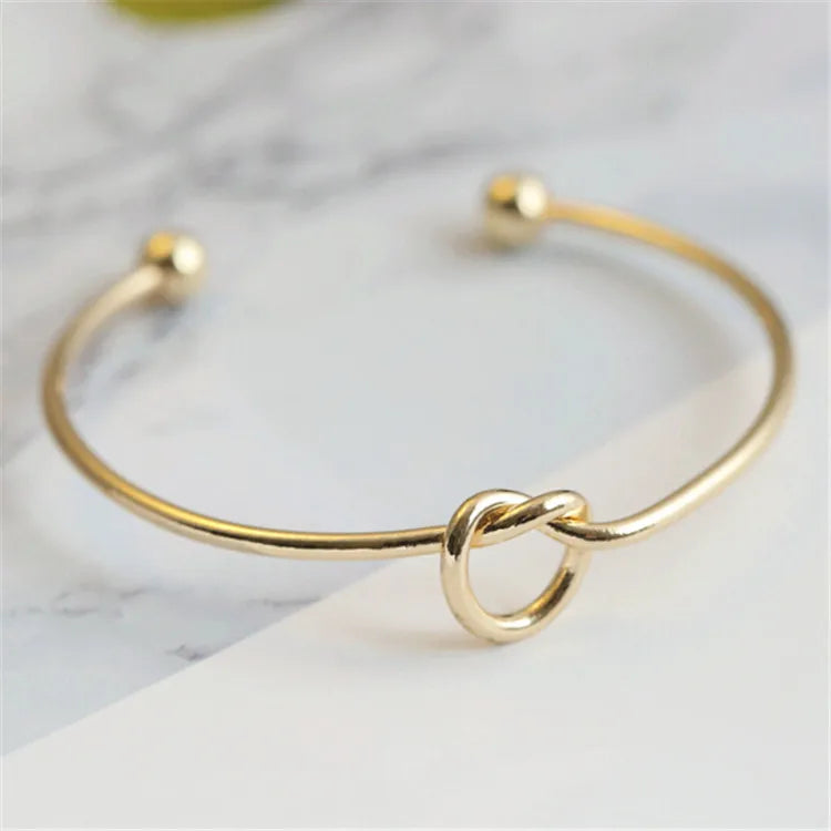 Vintage Elegant Woven Twist Bangle-ReesJewels-ReesJewels