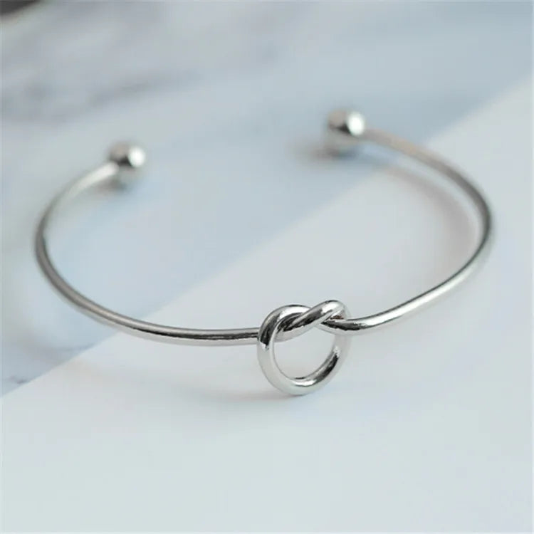 Vintage Elegant Woven Twist Bangle-ReesJewels-ReesJewels