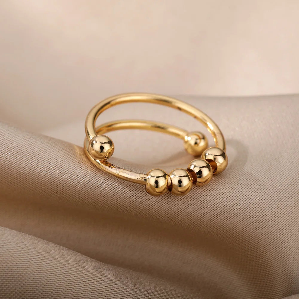 Aesthetic Vintage Beads Ring-Rees Jewels-ReesJewels