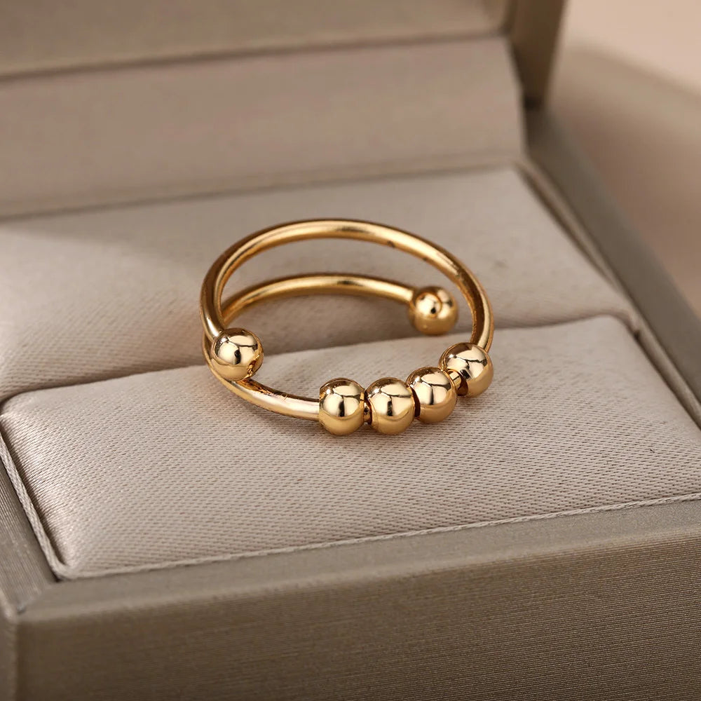 Aesthetic Vintage Beads Ring