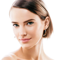 Beautiful Moissanite Diamond Stud Drop Earrings-Rees Jewels-ReesJewels