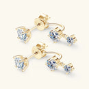 Beautiful Moissanite Diamond Stud Drop Earrings-Rees Jewels-ReesJewels