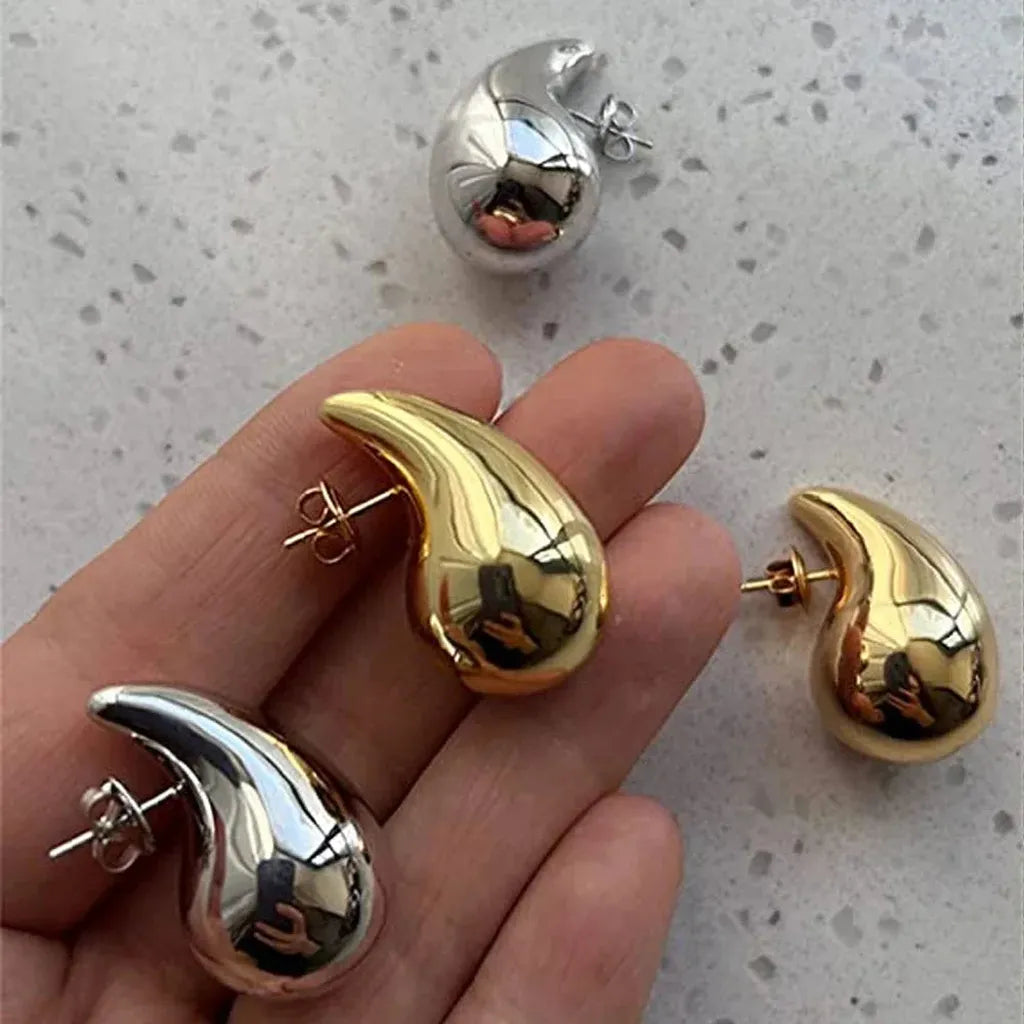 Bold Waterdrop Statement Earrings-ReesJewels-ReesJewels